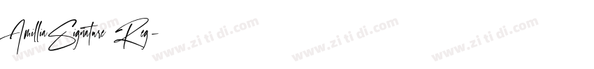 AmilliaSignature Reg字体转换